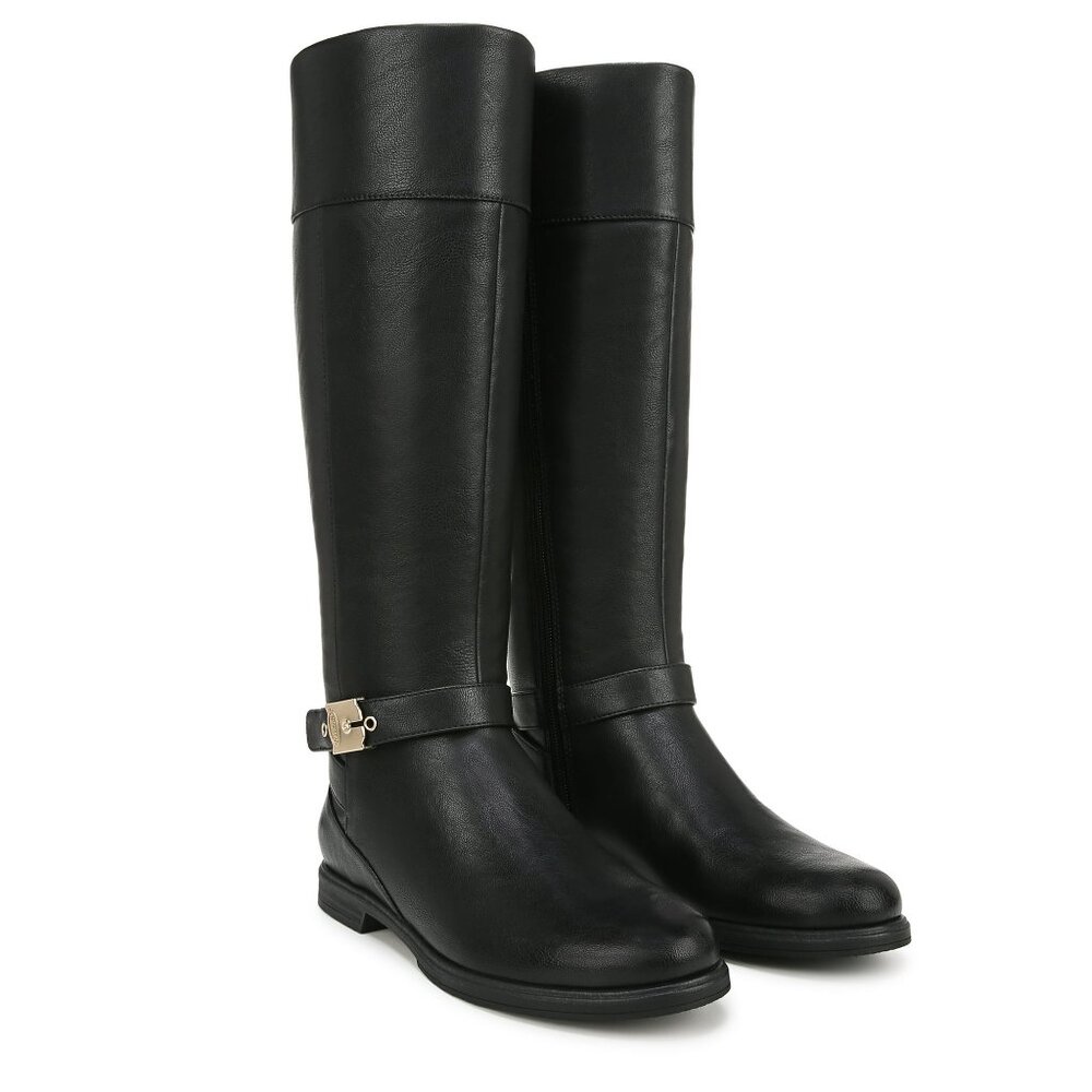 Dr. Scholl's Women's Hello Rider Knee High Boot Leather Wide Calf Size 7M - E26